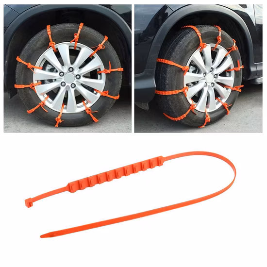 Pack of 20 Snow Tyre Cable Ties, Car Truck Anti-Slip Nylon Tyre Chains, Snow Mud, Car Safety Tyres Cable Ties