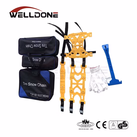 Factory Manufacturer Snow Chains, 6 Set Emergency Anti Slip Tire Chains with Upgrade TPU Car Snow Chain for Trucks Minivan Pick